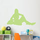 Lime Green Varsity Cheer Wall Decal