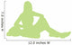 Lime Green Varsity Cheer Wall Decal