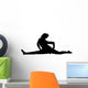 Black Cheeky Splits Cheer Wall Decal