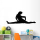 Black Cheeky Splits Cheer Wall Decal
