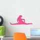 Hot-pink Cheeky Splits Cheer Wall Decal