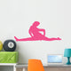 Hot-pink Cheeky Splits Cheer Wall Decal