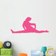 Hot-pink Cheeky Splits Cheer Wall Decal