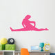 Hot-pink Cheeky Splits Cheer Wall Decal