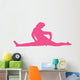 Hot-pink Cheeky Splits Cheer Wall Decal