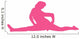 Hot-pink Cheeky Splits Cheer Wall Decal