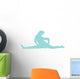 Blue Cheeky Splits Cheer Wall Decal