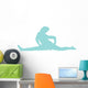 Blue Cheeky Splits Cheer Wall Decal
