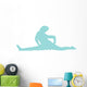 Blue Cheeky Splits Cheer Wall Decal