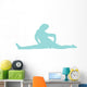 Blue Cheeky Splits Cheer Wall Decal