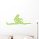 Cheer Silhouette Lime Green Wall Decal