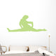 Cheer Silhouette Lime Green Wall Decal