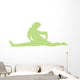 Cheer Silhouette Lime Green Wall Decal