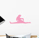 Pink Cheeky Splits Cheer Wall Decal