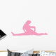 Pink Cheeky Splits Cheer Wall Decal