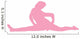 Pink Cheeky Splits Cheer Wall Decal