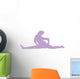 Purple Cheeky Splits Cheer Wall Decal