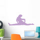 Purple Cheeky Splits Cheer Wall Decal
