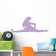 Purple Cheeky Splits Cheer Wall Decal