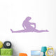 Purple Cheeky Splits Cheer Wall Decal