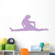 Purple Cheeky Splits Cheer Wall Decal