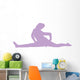Purple Cheeky Splits Cheer Wall Decal