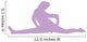 Purple Cheeky Splits Cheer Wall Decal