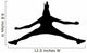 Black Jumping Cheerleader Wall Decal