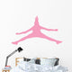 Pink Jumping Cheerleader Wall Decal