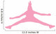 Pink Jumping Cheerleader Wall Decal
