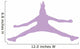 Purple Jumping Cheerleader Wall Decal