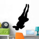 Black Back-flip Cheer Wall Decal