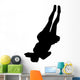 Black Back-flip Cheer Wall Decal