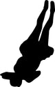 Black Back-flip Cheer Wall Decal