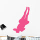 Hot Pink Back-flip Cheer Wall Decal