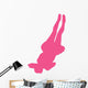Hot Pink Back-flip Cheer Wall Decal