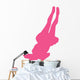Hot Pink Back-flip Cheer Wall Decal