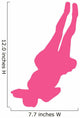 Hot Pink Back-flip Cheer Wall Decal
