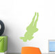 Lime Green Back-flip Cheer Wall Decal
