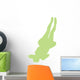 Lime Green Back-flip Cheer Wall Decal
