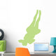 Lime Green Back-flip Cheer Wall Decal