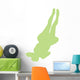 Lime Green Back-flip Cheer Wall Decal