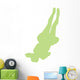 Lime Green Back-flip Cheer Wall Decal