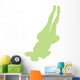 Lime Green Back-flip Cheer Wall Decal