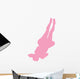 Pink Back-flip Cheer Wall Decal