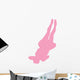 Pink Back-flip Cheer Wall Decal