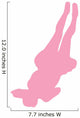 Pink Back-flip Cheer Wall Decal