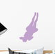 Purple Back-flip Cheer Wall Decal