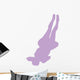 Purple Back-flip Cheer Wall Decal