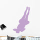 Purple Back-flip Cheer Wall Decal
